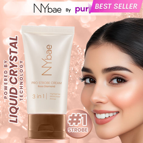 Buy NY Bae PRO Strobe Cream - Rose Diamond (30 gm) | Primer + Highlighter + Moisturizer | Dewy Makeup | Glowing Korean Skin | Liquid Highlighter | Intense Glow | Value Pack | Best Suited For Normal To Dry Skin-Purplle