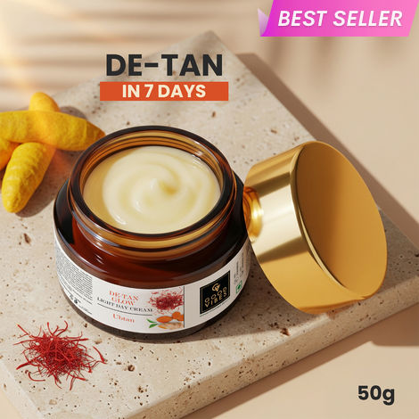 Buy Good Vibes Ubtan De-tan Glow Light Day Cream with Power of Serum | Oil free, Tan free, Depigmentation (50 gm)-Purplle