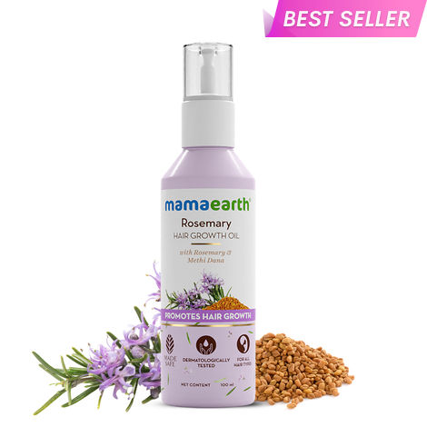 Buy Mamaearth Rosemary Hair Growth Oil with Rosemary & Methi Dana for Promoting Hair Growth - 100 ml-Purplle