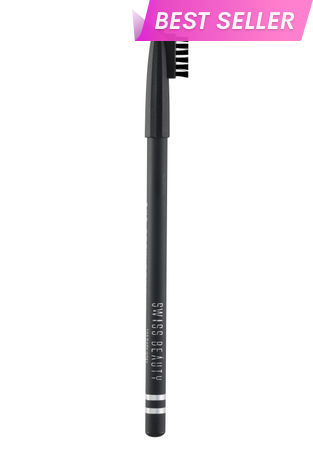 Buy Swiss Beauty Eyebrow pencil - Black (1.5 gm)-Purplle
