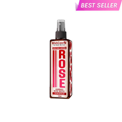 Buy WishCare 100% Pure & Natural Kannauj Rose Water Steam Distilled-50 ml-Purplle