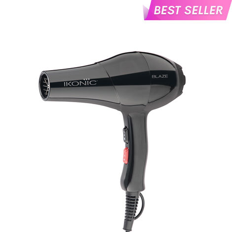 Buy Ikonic Blaze Hair Dryer 1800W-2000W 3 Heat and 2 Speed Setting Combination Powerful AC Motor comes with 2 Interchangeable Nozzles, For All Hair Types 1 pc-Purplle