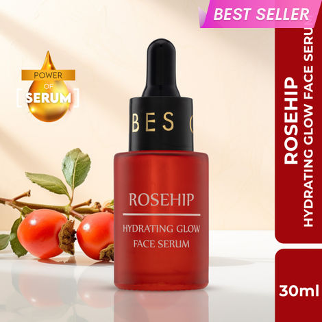 Buy Good Vibes Rosehip Hydrating Glow Face Serum | Light, Non-Sticky, Brightening | With Vitamin E (30 ml)-Purplle