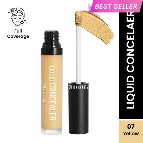 Buy Swiss Beauty Liquid concealer -7 Yellow (6 gm)-Purplle