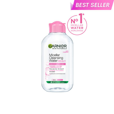 Buy Garnier Micellar Cleansing Water - Gentle Cleanser & Make Up Remover For Everyday Use - Suitable For Sensitive Skin, Dermatologically Tested, Vegan, For Men & Women, Remove 100% Dirt, Pollution, 125ml-Purplle