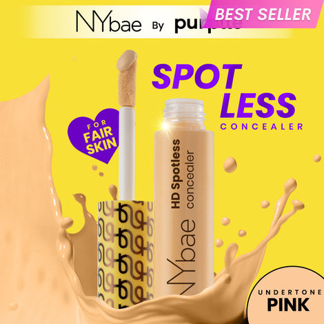 Buy NY Bae HD Spotless Concealer - Light Ivory 01 (11 gm) | Lightweight Foundation | Contour | Glowing Korean Skin | Medium Coverage | Matte Finish-Purplle