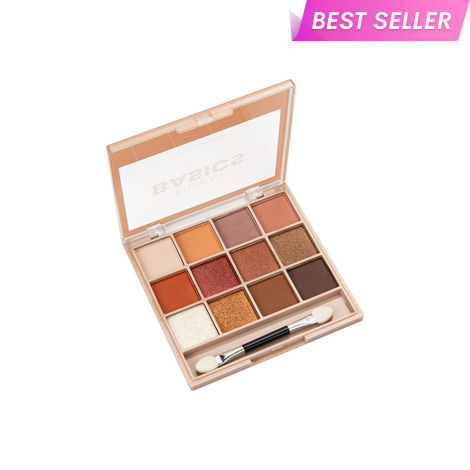 Buy MARS 12 Shades Back to Basics Eyeshadow Palette with Free Applicator | Matte | Shimmer | Beginner Friendly & Long Lasting Eye Shadow Palette (14.4 gm) (Shade-02)-Purplle