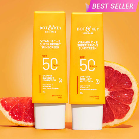 Buy Dot & Key Bestselling Vitamin C+E SPF 50 PA+++ Sunscreen Duo - 100 gm-Purplle