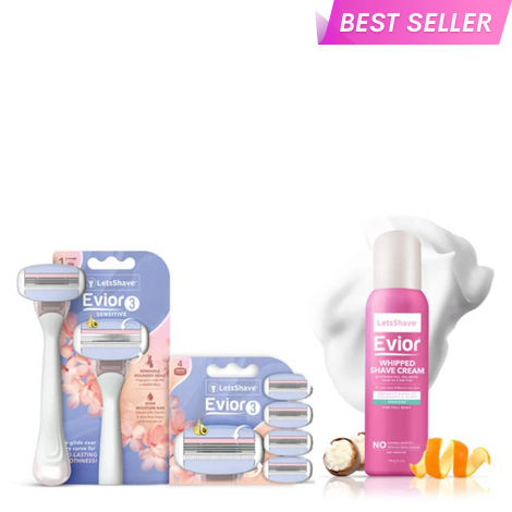 Buy LetsShave Evior 3 Sensitive Value Kit - Combo of 3-Purplle