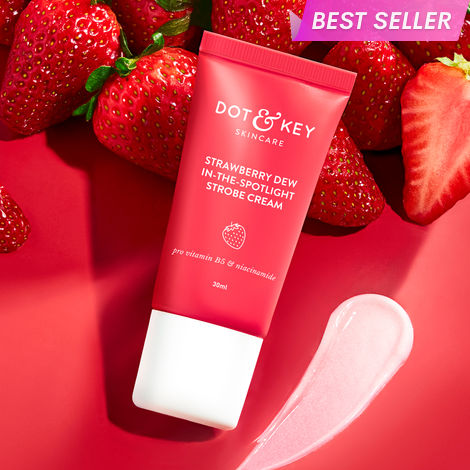 Buy Dot & Key Strawberry Dew In-the-Spotlight Strobe Cream with PEARL PINK| Skin Radiance Moisturizer & Highlighter for Face | For Dewy Glazed Instant Glow & Boosts Hydration - 30 ml-Purplle