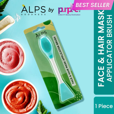 Buy Alps Goodness Face & Hair Mask Applicator Brush | Soft Brush | with Spatula 1 Pc-Purplle
