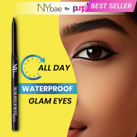 Buy NY Bae The Big Apple Of My Eyes Kohl Kajal | Black Kajal | Eyeliner | Waterproof | Smooth Glide | Smokey Eyes | Eye Makeup (0.30) g-Purplle