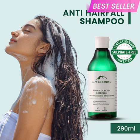 Buy Alps Goodness Fenugreek Biotin & Redensyl Anti Hairfall Shampoo (290 ml) | Methi Hairloss Control Shampoo For All Hair Types | Sulphate, Silicone & Paraben Free | Gentle & Mild Cleansing Shampoo| Vegan-Purplle