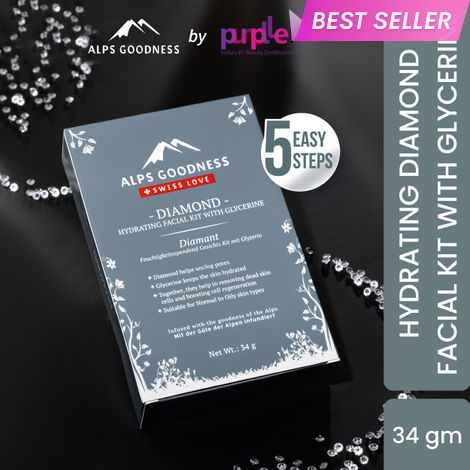 Buy Alps Goodness Diamond Hydrating Facial Kit with Glycerine (34 gm) | Glowing Skin | Toning & Firming |Detoxification |At home Facial-Purplle