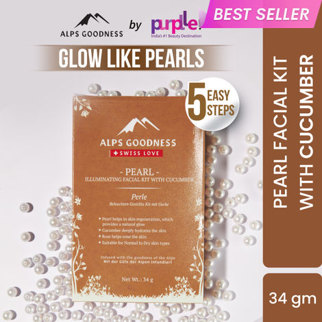 Buy Alps Goodness Pearl Illuminating Facial Kit with Cucumber (34 gm)-Purplle