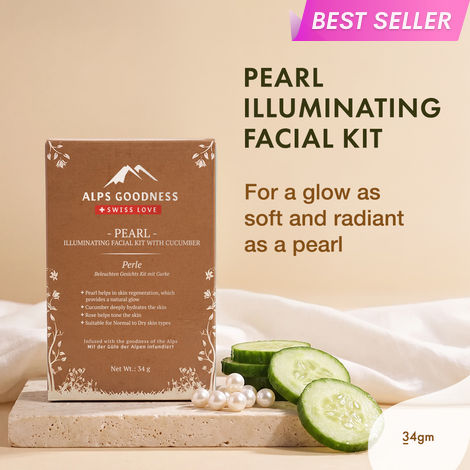 Buy Alps Goodness Pearl Illuminating Facial Kit with Cucumber (34 gm)-Purplle