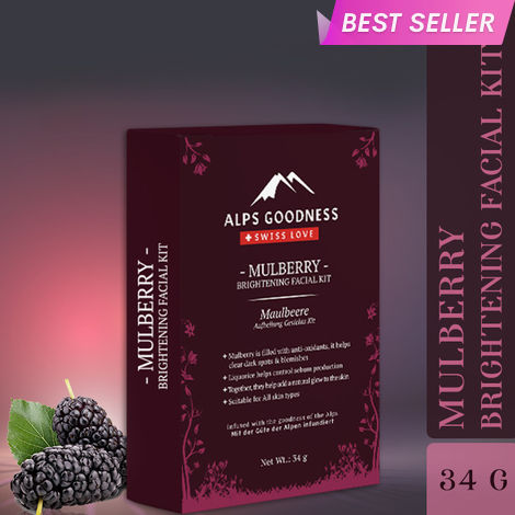 Buy Alps Goodness Mulberry Brightening Facial Kit (34 gm)-Purplle