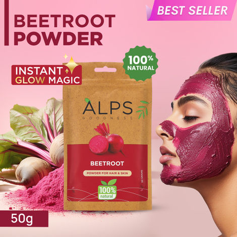 Buy Alps Goodness Powder - Beetroot (50 g) | 100% Natural Powder | No Chemicals, No Preservatives, No Pesticides | Hair Mask or Face Mask | Nourishes hair follicles | Face Pack for brightening skin | Hair Spa-Purplle