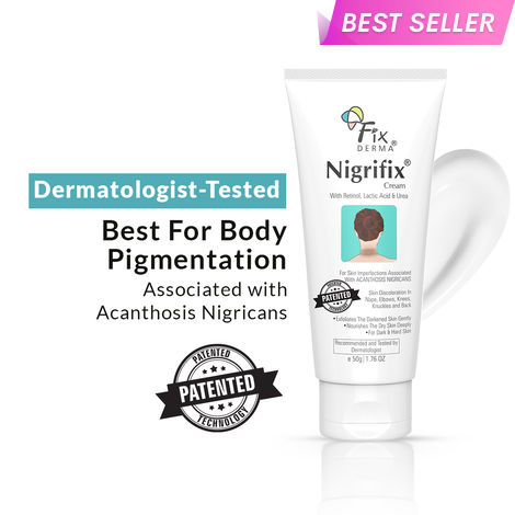 Buy Fixderma Nigrifix Cream For Acanthosis Nigricans With Lactic Acid,Dermatologist Tested Retinol Cream,Hyperpi gmentation Removal Cream,For Dark Body Parts Like Neck, Ankles, Knuckles, Armpits, Thighs & Elbows,Exfoliant - 50 gm-Purplle