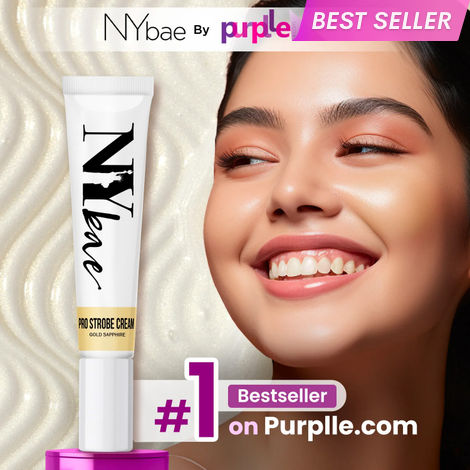 Buy NY Bae PRO Strobe Cream - Gold Sapphire (12 gm) | Primer + Highlighter + Moisturizer | Dewy Makeup | Glowing Korean Skin | Best Suited For Normal To Dry Skin-Purplle