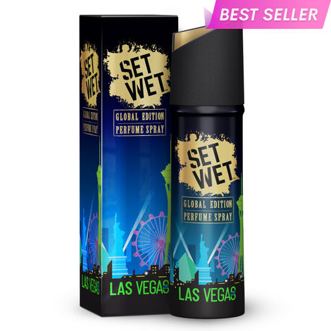 Buy Set Wet Global Edition Las Vegas Live, No Gas Perfume Body Spray & Deodorant For Men (120 ml)-Purplle