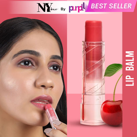 Buy NY Bae Sweet Treats Lip Balm - Cherry 01 (4.8 g) | Red | Enriched with Cherry | Moisturizing | Ideal For Chapped Lips | Vegan-Purplle