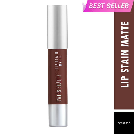 Buy Swiss Beauty Lip Stain Matte Lipstick - 226 - Expresso (3.4 g)-Purplle