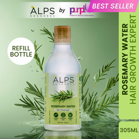Buy Alps Goodness Rosemary Water Refill Pack (305 ml) | Boosts Hair Growth | Viral Rosemary Water | Reduces Hair Fall | Hair Spray for Hair Growth | Hair Growth Serum-Purplle