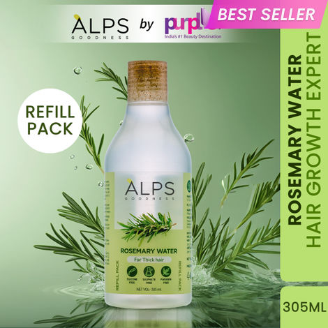 Buy Alps Goodness Rosemary Water Refill Pack (305 ml) | Boosts Hair Growth | Reduces Hair Fall | Hair Spray for Hair Growth | Viral Rosemary Water-Purplle