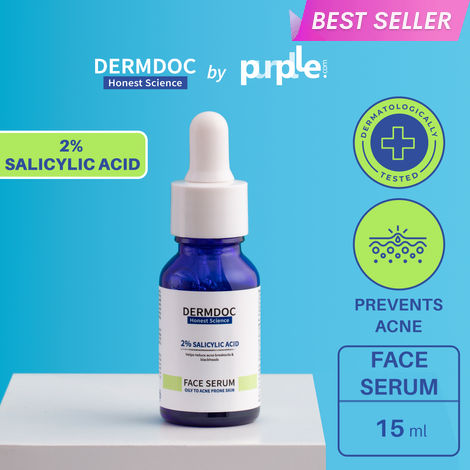 Buy DermDoc 2% Salicylic Acid Face Serum (15 ml) | acne treatment | anti acne serum | acne serum | face serum for acne | salicylic acid serum-Purplle