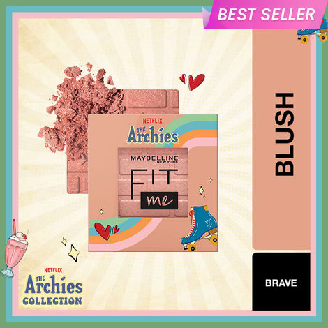 Buy Maybelline NY Blush, Fit Me Blush, The Archies Collection, 10 Brave, 4.5 gm-Purplle