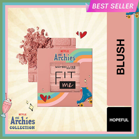 Buy Maybelline NY Blush, Fit Me Blush, The Archies Collection, 20 Hopeful, 4.5 gm-Purplle