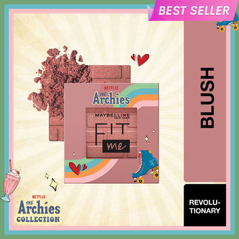 Buy Maybelline NY Blush, Fit Me Blush, The Archies Collection, 50 Revolutionary, 4.5 gm-Purplle