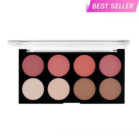 Buy MARS Fantasy Face Palette with Blushes,Highlighters and Bronzer| Highly Pigmented & Long Lasting | Face Makeup Kit (20 gm) (Shade-01)-Purplle