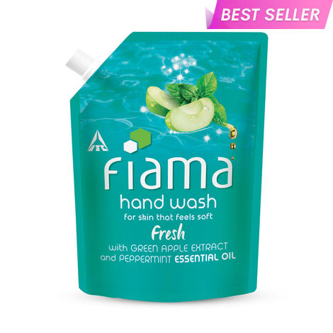 Buy Fiama Fresh Moisturising hand wash, Peppermint and Green Apple, 350 ml-Purplle