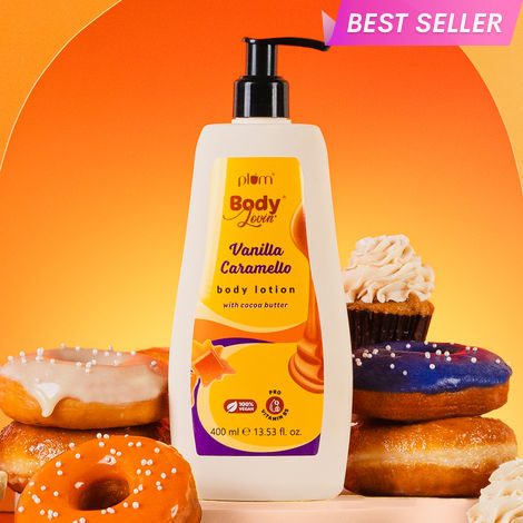 Buy Plum BodyLovin' Vanilla Caramello Body Lotion | Cocoa Butter & Vitamin B5 | Deep Moisturization | Non-Greasy | 400 ml-Purplle