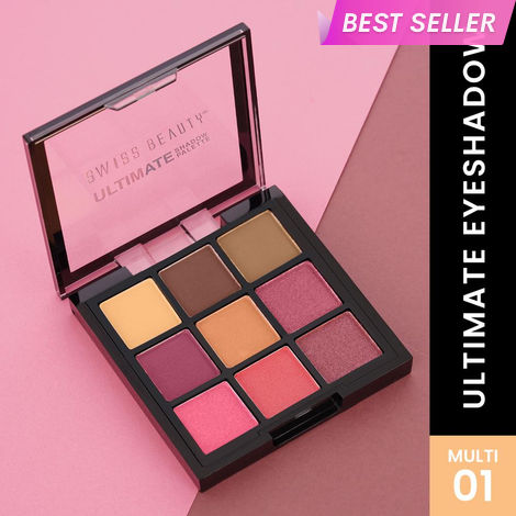 Buy Swiss Beauty Ultimate Eyeshadow Palette Kit - Multi-01 (9 gm)-Purplle