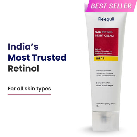 Buy Re'equil 0.1% Retinol Night Cream For Wrinkles & Skin Tightening 30 gm-Purplle