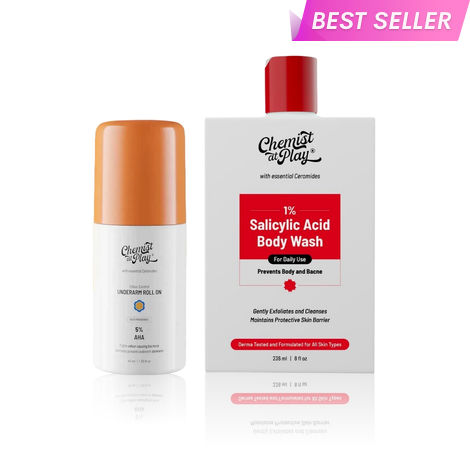 Buy Chemist at Play Odour free Combo 2 | UnderArm Roll On (40ml) | Body Wash (236 ml)-Purplle