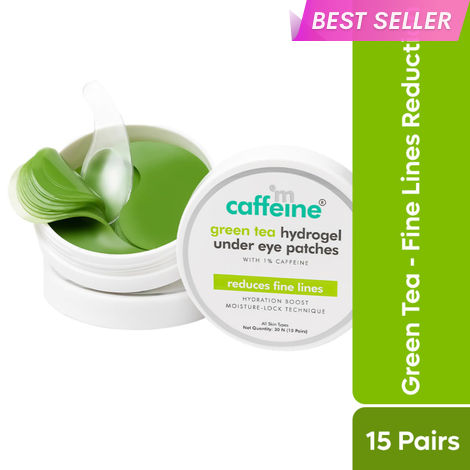 Buy mCaffeine Coffee Hydrogel Under Eye Patches for Dark Circles with Hyaluronic Acid - 15 Pcs-Purplle
