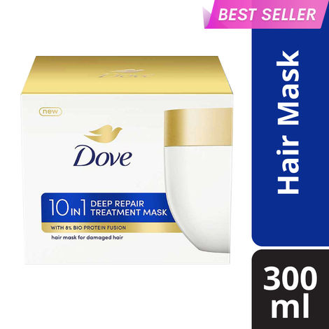 Buy Dove 10 in 1 Deep Repair Treatment Hair Mask, for damaged hair 300 ml-Purplle