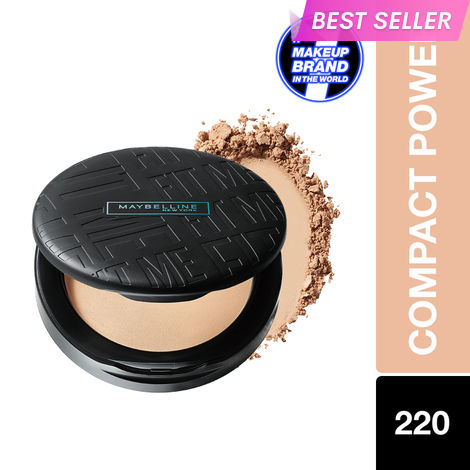 Maybelline New York Fit Me Matte + Poreless Compact Powder, 220 Natural Bei gme, 6 gm