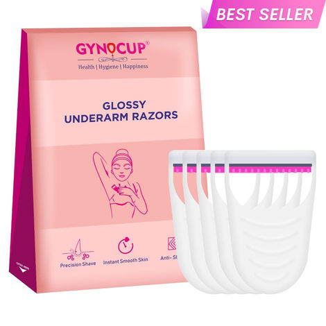 Buy Gynocup Underarm Hair Remove Razor|Easy to use|No Cut Safe & Comfortable Shaving|Water Resist (Pack of 5)-Purplle