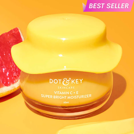 Buy Dot & Key Vitamin C + E Sorbet Super Bright Moisturizer for Face | Vitamin C Face Cream For Glowing Skin | Fades Pigmentation & Dark Spots, Reduces Skin Dullness | Oil Free & Lightweight | For All Skin Types | 60ml-Purplle