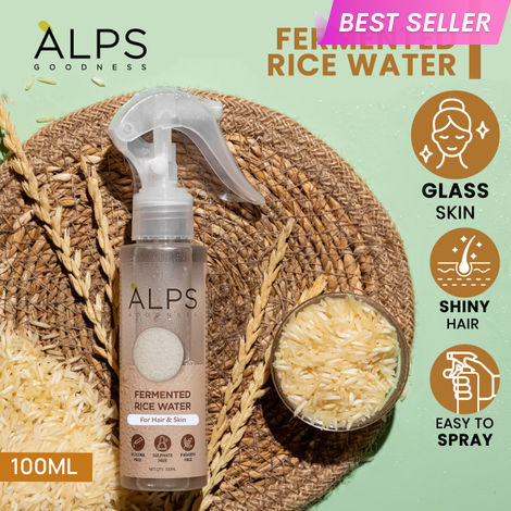 Buy Alps Goodness Fermented Rice Water (100 ml) | Rice Water For Hair & Face | Korean Glass Skin | For Brighter Skin | Shiny Silky Hair | Elastic & Glowy Skin-Purplle