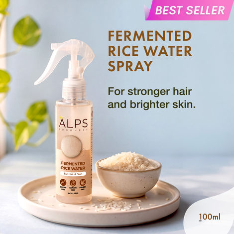 Buy Alps Goodness Fermented Rice Water (100 ml) | Rice Water for Hair and Face|Shiny Silky Hair |Korean Glass Skin |For Brighter Skin | Elastic & Glowy Skin&nbsp;-Purplle