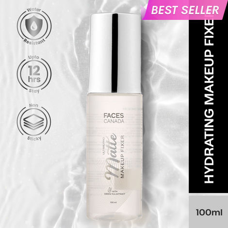 Buy FACES CANADA Ultime Pro Matte Makeup Fixer, 100 ml | Long Lasting Makeup Setting Spray | Keeps Makeup Intact | Flawless Matte Finish | Hydrates, Soothes & Refreshes Skin | Non Drying & Controls Oil-Purplle
