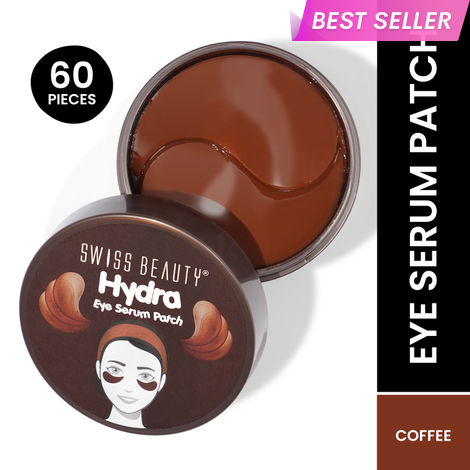Buy Swiss Beauty Hydra Under Eye Serum Patch for Dark circles and Puffiness Reduction | With Coffee and Niacinamide | Comes with spatula | 60 Patches |-Purplle