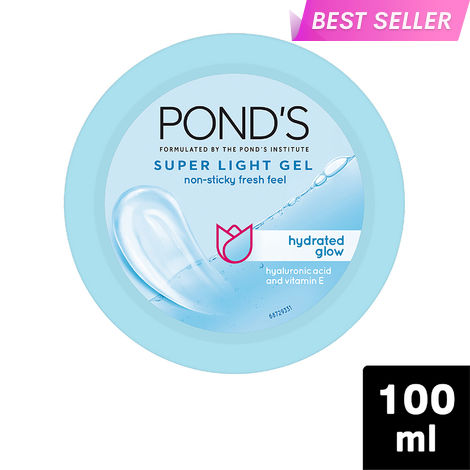 Buy Ponds Super Light Gel | Oil-Free Moisturizer with Hyaluronic Acid & Vitamin E | Hydrates Skin |Non Sticky| 100 ml-Purplle