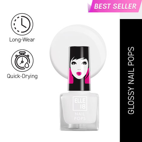 Buy Elle18 Nail Pops Nail Color Shade 27 - Transparent (5 ml)-Purplle